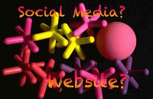 Website and social media platforms synchronised